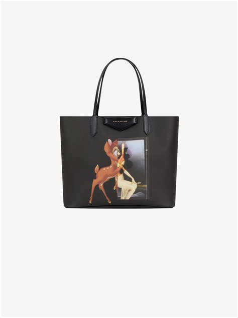 givenchy antigona medium shopping tote bambi printed|Givenchy antigona mini tote bag.